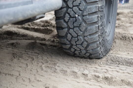 Mud Track Tire Tread Surface