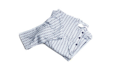 Female nightshirt with drawing on white background close-up