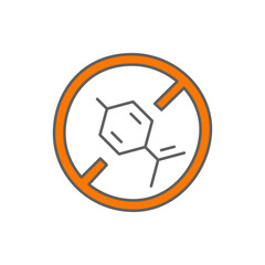 Paraben Icon in color icon, isolated on white background 