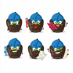 architect chocolate sugar candy cute mascot character with pliers