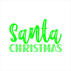 Fototapeta premium Christmas svg design Santa Christmas