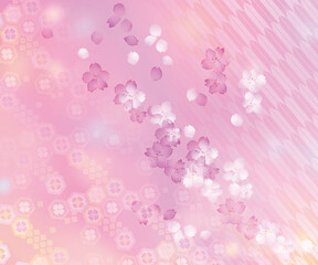 美しい桜の背景イラスト