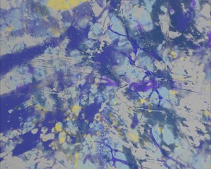 Colorful paint splashes. Abstract colorful ink pattern. Texture backdrop for various projects.