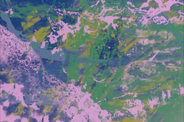 Colorful paint splashes. Abstract colorful ink pattern. Texture backdrop for various projects.