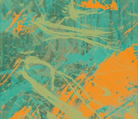 Colorful paint splashes. Abstract colorful ink pattern. Texture backdrop for various projects.