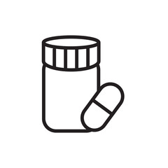 bottle pill icon vector design templates