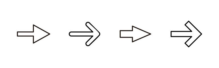 Arrow icons set. Arrow sign and symbol for web design.