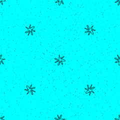 Hand Drawn Snowflakes Christmas Seamless Pattern. Subtle Flying Snow Flakes on chalk snowflakes Background. Actual chalk handdrawn snow overlay. Attractive holiday season decoration.