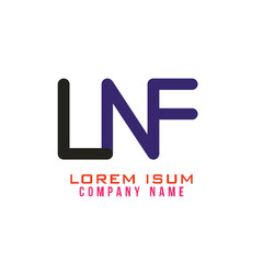 LNF lettering logo is simple, easy to understand and authoritative