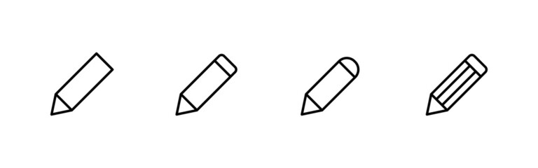 Pencil icons set. pen sign and symbol. edit icon vector