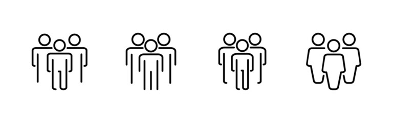 people icons set. person sign and symbol. User Icon vector