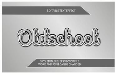 classic black and white text effect
