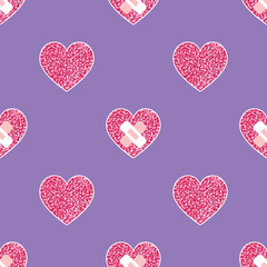 sweet valentines seamless pattern design