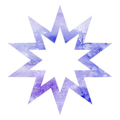 Obraz premium Snowflakes on a white background. Watercolor illustration.