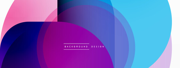 Creative geometric wallpaper. Minimal circle triangle and square line abstract background. Vector illustration for wallpaper banner background or landing page