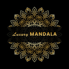 Vector round abstract circle. Luxury Mandala style