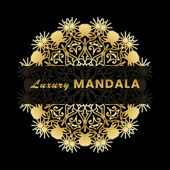 Vector round abstract circle. Luxury Mandala style