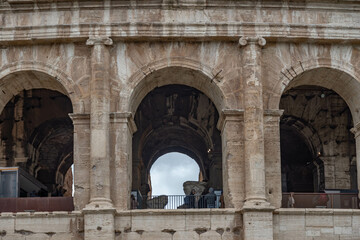 Fototapeta na wymiar Ciudad europea de Roma en Italia cuna de la civilización 