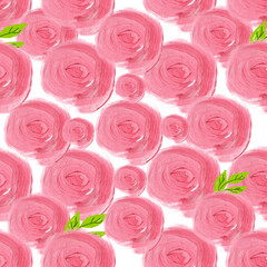Stylized roses seamless pattern. Beautiful floral background. Can be used for textile, book cover, packaging, wedding invitation.