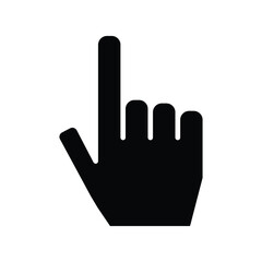 Obraz premium glyph icon hand