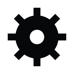 Obraz premium glyph icon gear