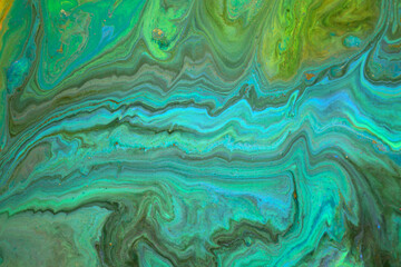 Ocean wave style abstract marble blue texture.