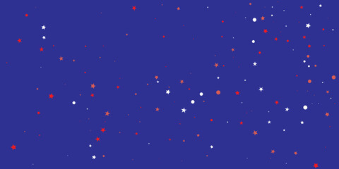 Blue Stars Invitation. Indigo Confetti Design. White Starry Sky. Coral Texture Poster. Sparkling Design. Celebration Cosmos. Glitter Background. Falling Card.