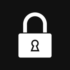 lock icon on grey background