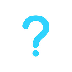 Question blue vector Icon