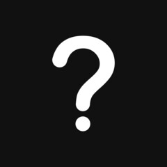 Question Mark Icon on grey background