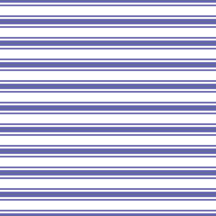 Color of year 2022 very peri seamless horizontal striped pattern, vector illustration. Seamless pattern with violet lines on white. Stripes geometric background