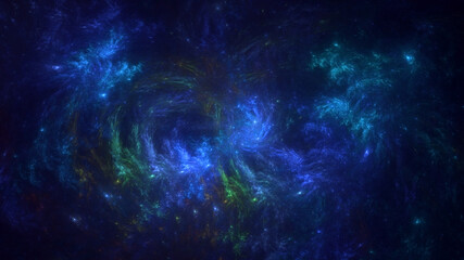 3D rendering abstract technology fractal background
