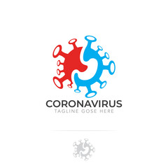 Stomach logo of coronavirus COVID-19