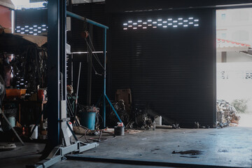 Car garage business in the Thai countryside