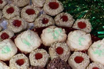christmas cookies on a plate