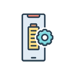 Color illustration icon for absolute