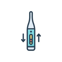 Color illustration icon for normally