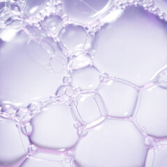 the surface of the bubble. macro close up of soap bubbles look like scienctific image of cell and cell membrane.