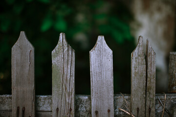 Wooden fence close up. Background.