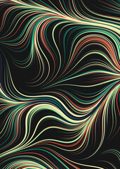 Abstract Perlin Noise Geometric Pattern generative computational art illustration