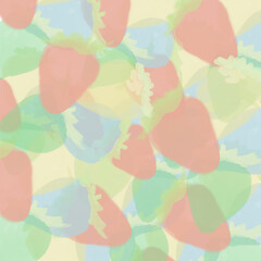 カラフルいちごの背景