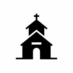 christian church icon vector