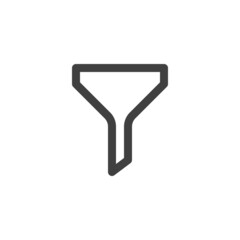 Filter, funnel line icon