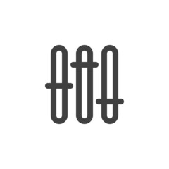 Settings slider line icon