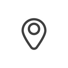 Location pin line icon