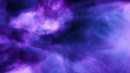 nebula gas cloud in deep outer space, science fiction illustrarion, colorful space background with stars 3d render