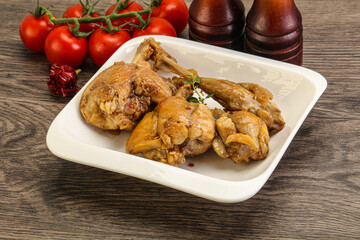 Rabbit stew in spicy sauce
