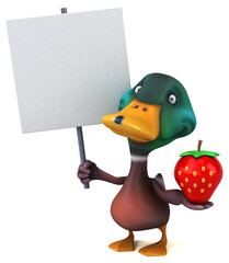 Fun duck - 3D Illustration
