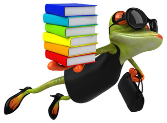 Fun frog - 3D Illustration