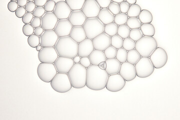 bubbles on a white background 